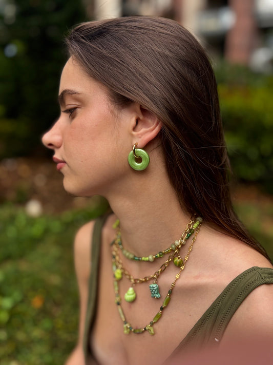 WADJ - BOUCLES D'OREILLES - DOUBLE ANNEAU