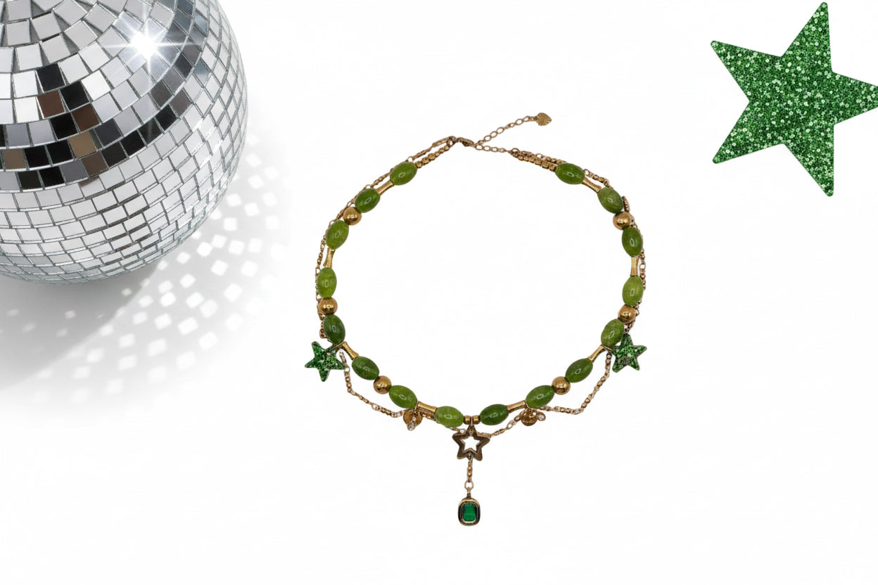 WADJ - COLLIER - CHAINE & PERLES