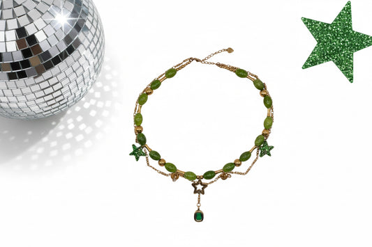 WADJ - COLLIER - CHAINE & PERLES