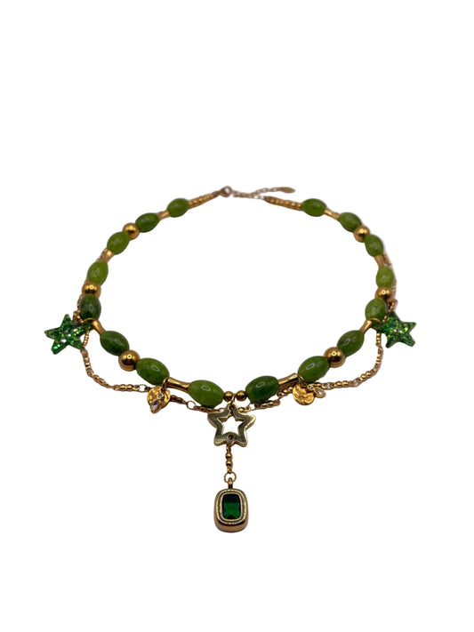 WADJ - COLLIER - CHAINE & PERLES